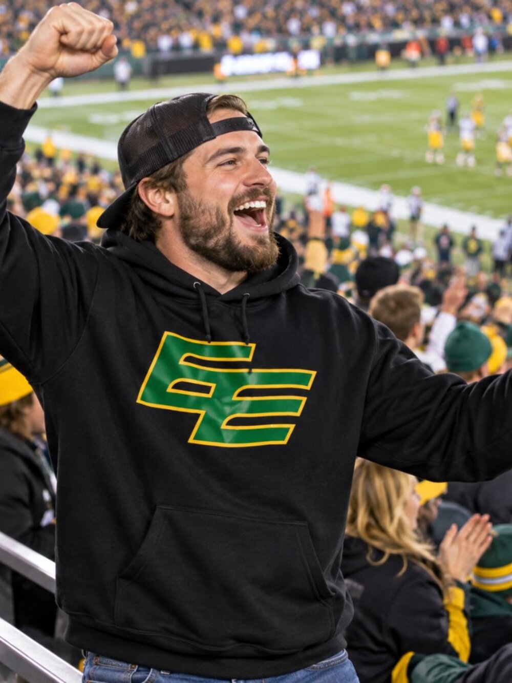 EDMONTON ELKS CFL HOODIE (LARGE)